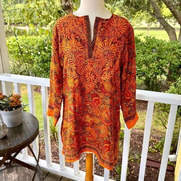 Gretchen Scott Embroidered Tunic Top. Size Small. - Picture 1 of 7